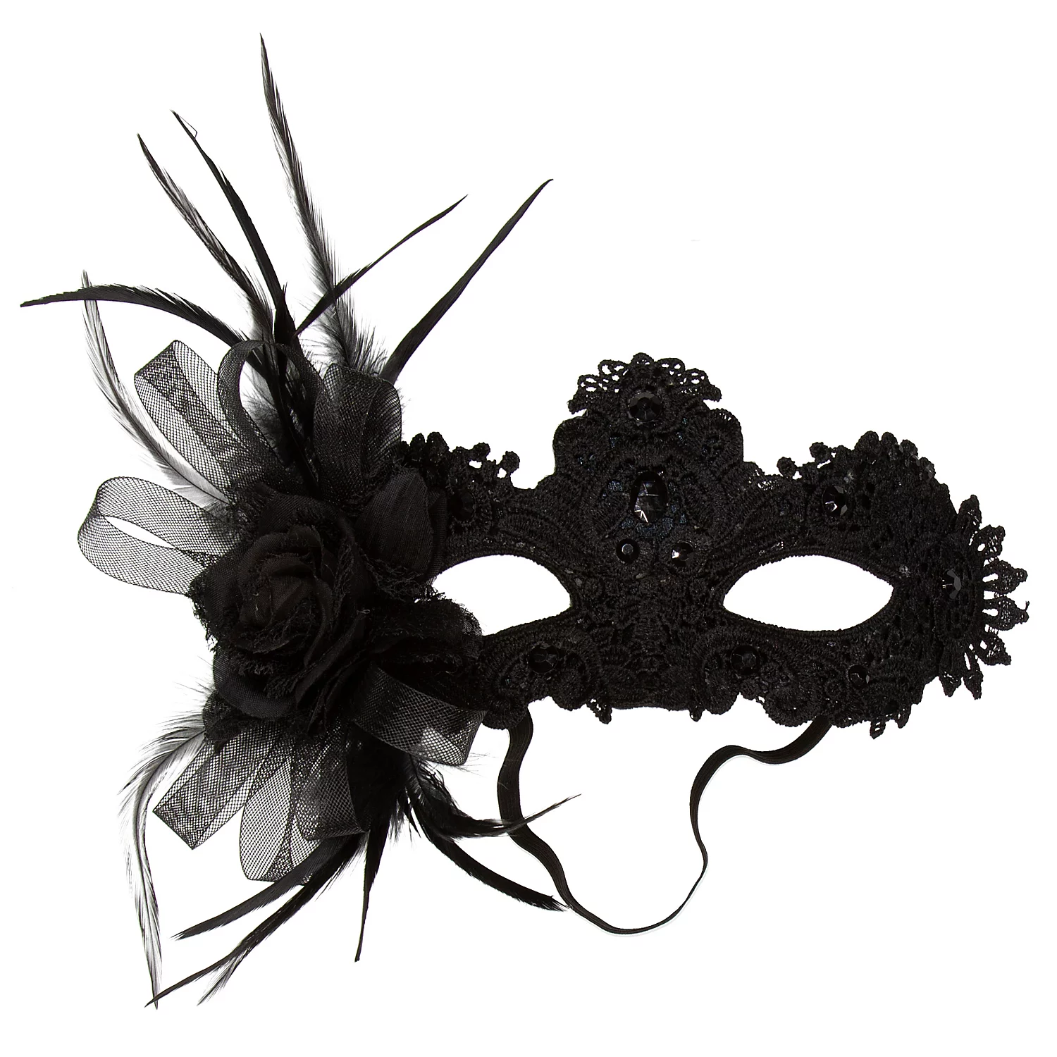 Maske Spitze, schwarz Image