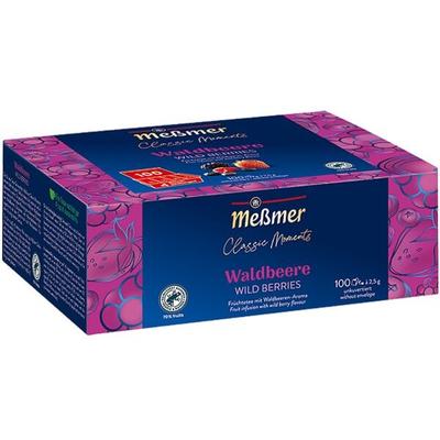 Meßmer Früchtetee »Classic Moments Waldbeere« Tassenportion, 100 Stück