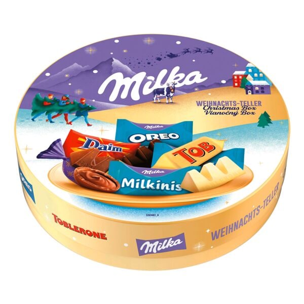 Milka Mini-Schokoladen-Mischung »Weihnachtsteller Milka & Friends« Image