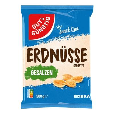 Erdnüsse geröstet und gesalzen 500g, Gut und Günstig