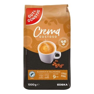 Kaffeebohnen »Crema Gustoso« 1 kg braun, Gut und Günstig