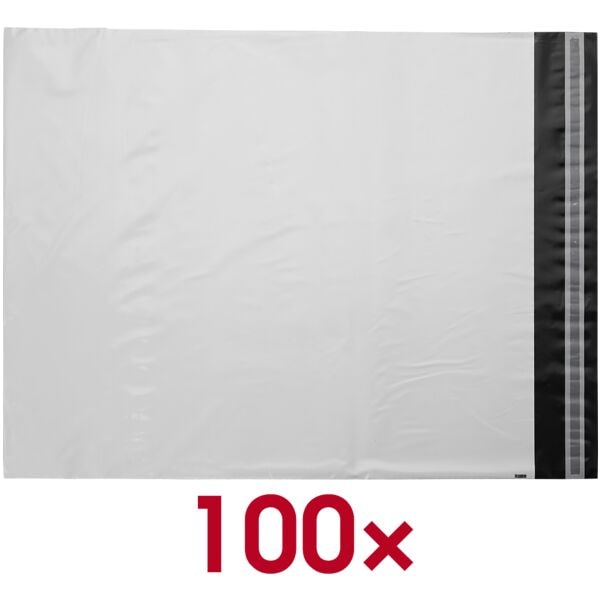 docuCARE 100er-Pack Folienversandtaschen »classic light« DIN C2 ohne Fenster weiß weiß, 52.5x45 cm