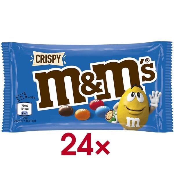 M und M 24er-Pack Schokoladenbonbons »m&ms Crispy« 36 g Image