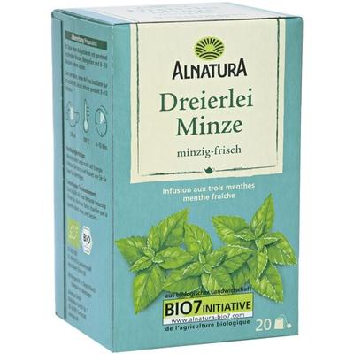 Bio Kräutertee »Dreierlei Minze« - 20 Beutel, Alnatura