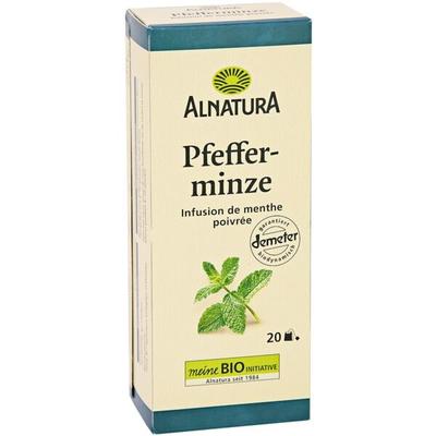Alnatura BIO demeter Pfefferminztee Pfefferminze 20 Stück Tassenportion ohne Kuvert Image