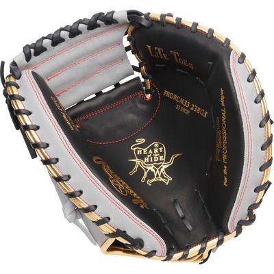 Rawling Heart of the Hide R2G Technology Series 33" Catchers Mitt - Right Hand Throw Gray/Black