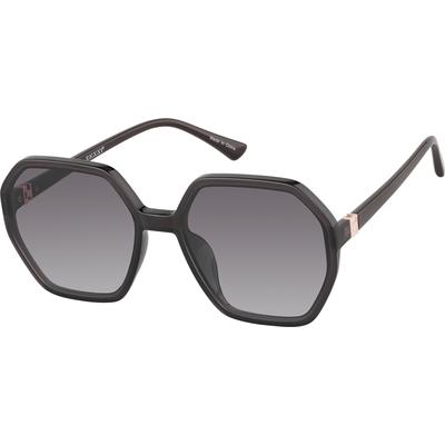 Zenni Women's Sunglasses Gray Plastic Full Rim Frame