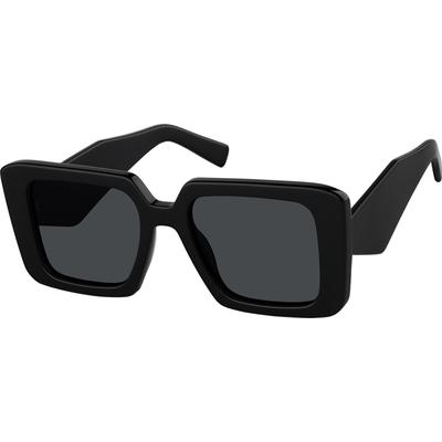 Zenni Sunglasses Black Plastic Full Rim Frame