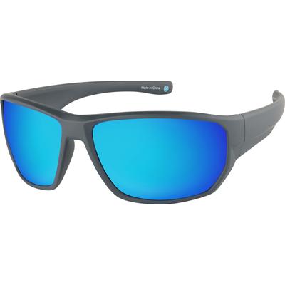 Zenni Round Sunglasses Gray Plastic Full Rim Frame