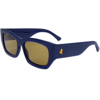 Zenni Women's Rectangle Rx Sunglasses Blue Plastic Full Rim Frame