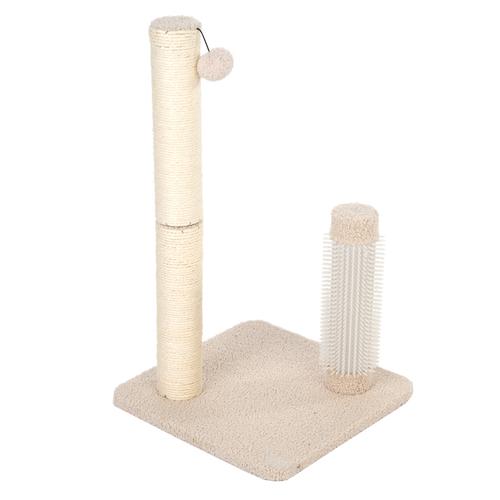 TIAKI Shearly Kratzstamm beige Katze