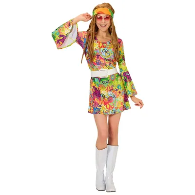 Kleid 60s für Damen, bunt Image