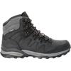 Trekkingschuh JACK WOLFSKIN "REFUGIO PRIME TEXAPORE MID M", Gr. UK 7 - EU 40,5, Normalschaft, grau (phantom), Oberstoff: LEDER; ;Obermaterial 2: Synthetik; Futter: Texapore Ecosphere Pro;Sole: / EVA; 100% / EVA, Schuhe