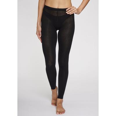 Strickstrumpfleggings LAVANA, Damen, Gr. 48/50, schwarz, Obermaterial: 70% Baumwolle, 28% Polyamid, 2% Elasthan, unifarben, Strumpfhosen Strickleggings, Thermosan, fein gestrickt, weich und elastisch Image