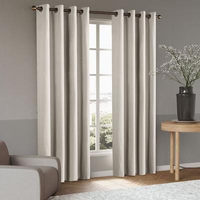 100% Blackout Linen Blend Grommet Panel Pair(2 Panels)