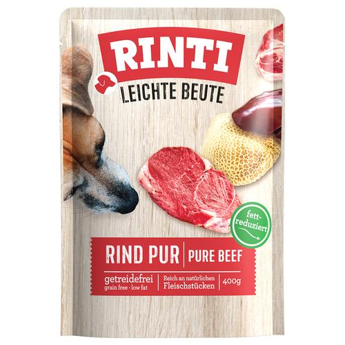 10x400g RINTI Leichte Beute Rind Pur Hundefutter nass