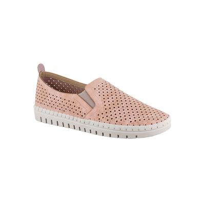 Wide Width Women's Fresh Flats by Easy Street in Blush (Size 7 1/2 W)