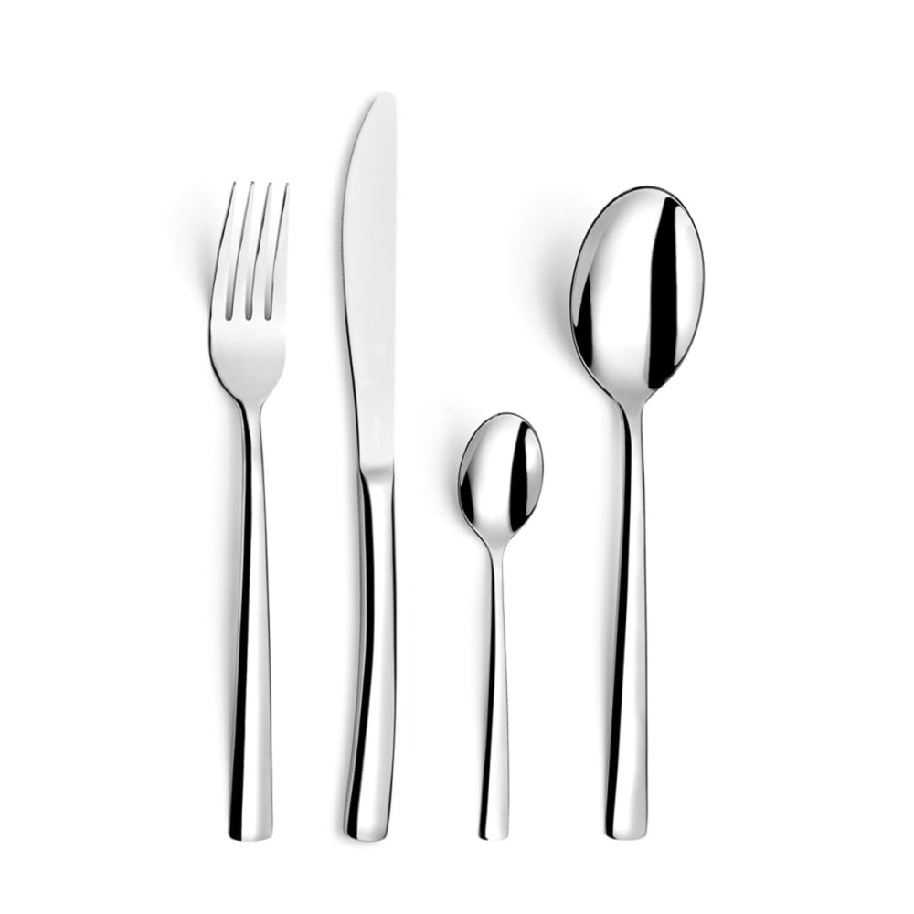 Ménagère 24 couverts en acier inox finition poli-miroir