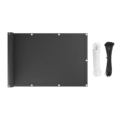 KS Handel 24 Premium Balkonsichtschutz Überlänge Sonnenschutz Balkonverkleidung (110x10 cm Weiss) Image