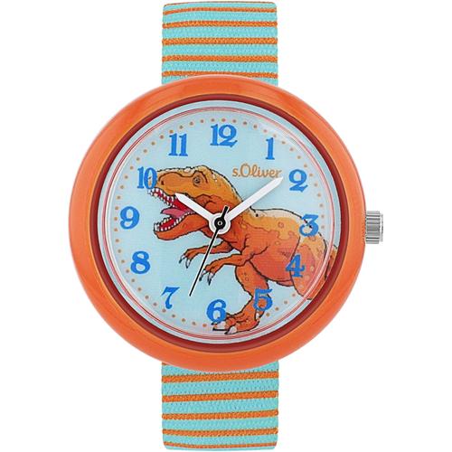 Quarzuhr S.OLIVER Armbanduhren orange (bunt) Kinder Armbanduhr, Kinderuhr, Jungenuhr, Schulanfang, Geschenkidee