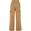 Jogginghose URBAN CLASSICS "Urban Classics Damen Ladies Baggy Light Terry Sweat Pants", Damen, Gr. S, US-Größen, beige (unionbeige), 70% Baumwolle, 30% Polyester, unifarben, oversize, Hosen