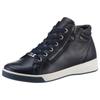 Schnürboots ARA "ROM", Damen, Gr. 2,5, blau (dunkelblau), Glattleder, sportlich, Schuhe, Keilabsatz, High Top-Sneaker, Freizeitschuh in Schuhweite G = weit