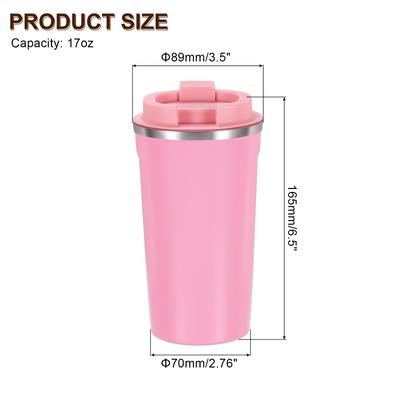 Insulated Travel Mug, 17 Oz Coffee Tumbler with Leakproof Lid