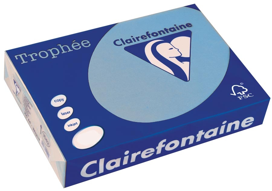 Clairefontaine Kopierpapier Trophee A3 80g/qm VE=500 Blatt royalblau Image