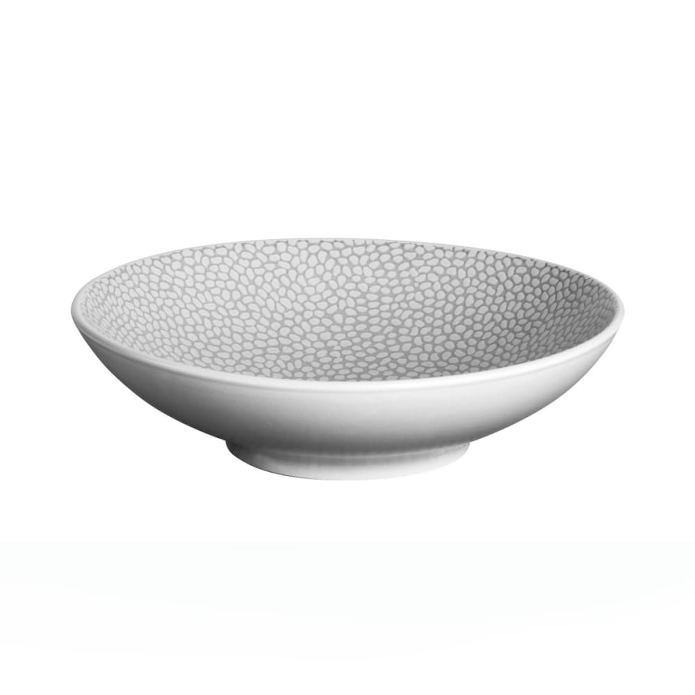 Piatto di insalata e pasta (x6) in arenaria grigio chiaro