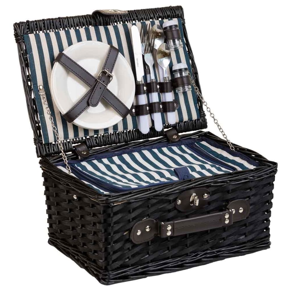 Cestino pic-nic blu 38x26x19h