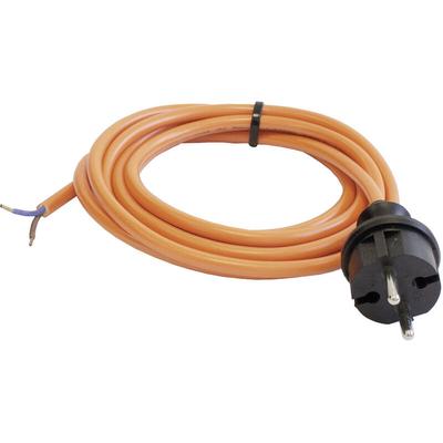 Baustellen-Anschlussleitung orange, 3m, H05BQ-F 2x1,0, aeh, IP44 Image