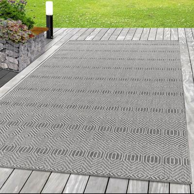 Teppich AYYILDIZ TEPPICHE "ARUBA", grau, B:240cm H:6mm L:340cm, Polypropylen, Teppiche, Läufer, Pflegeleicht, Modern, In- und Outdoor geeignet Image