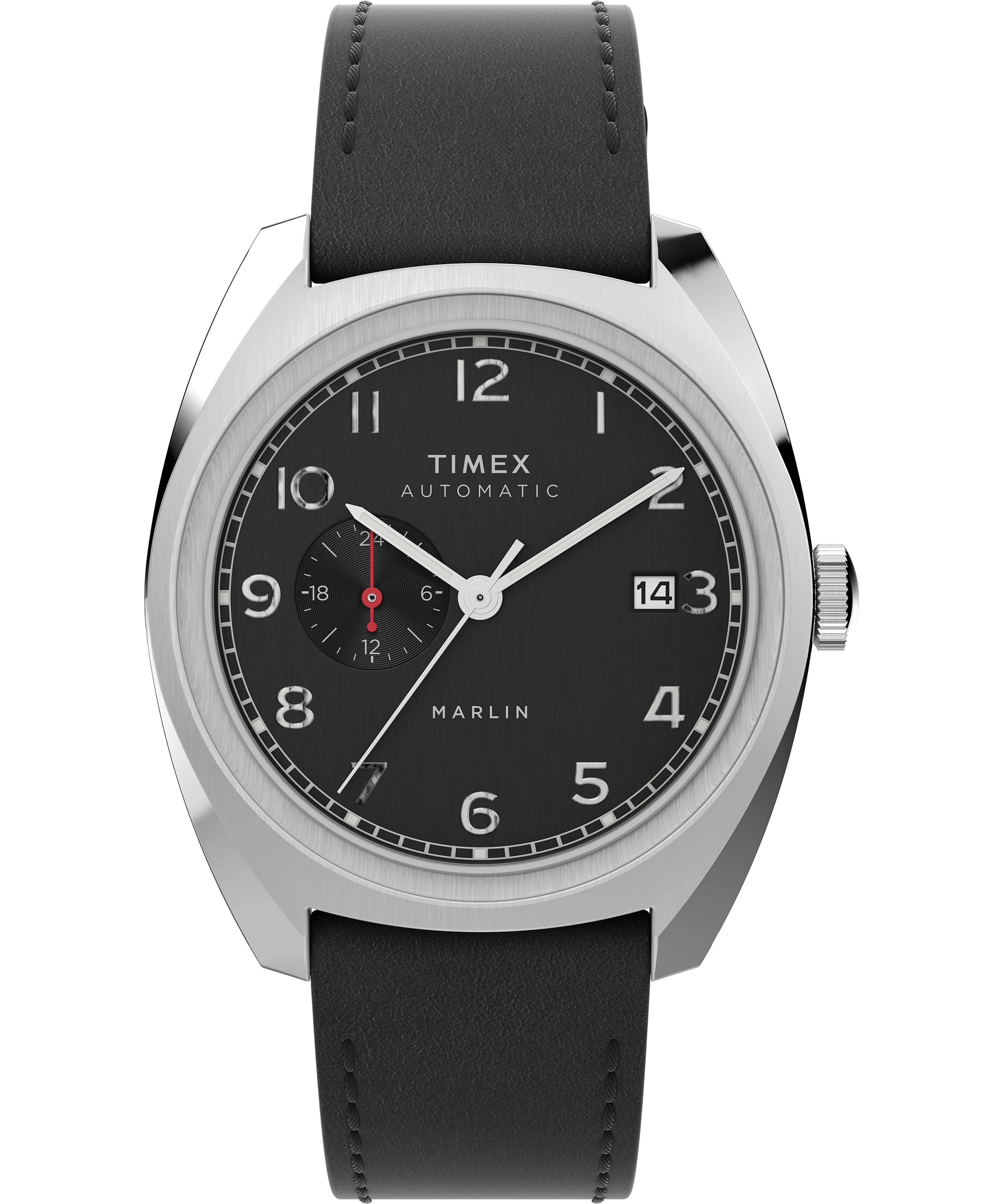 Timex Marlin Sub-dial Automatic Schwarz Herren Armbanduhr TW2V62100 Image