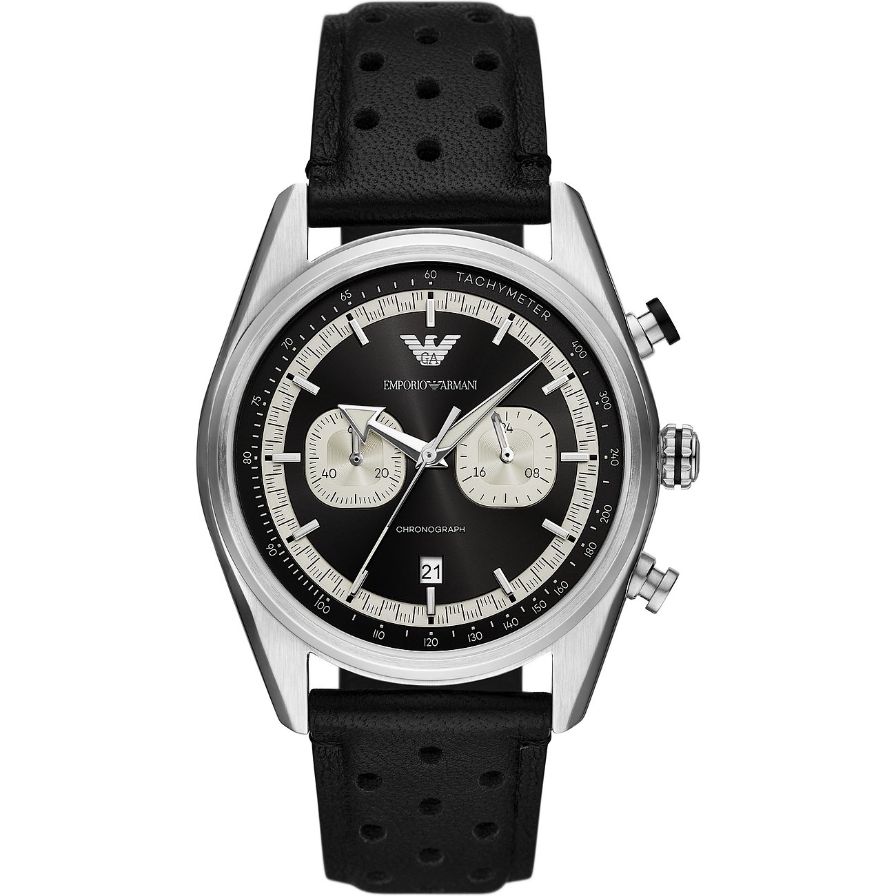 Emporio Armani Racer Schwarz Herren Armbanduhr AR11635 Image
