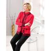 Strickjacke CLASSIC, Damen, Gr. 40, rot, 50% Modal, 30% Polyamid, 20% Polyester, gemustert, Langarm, Strickjacken