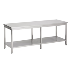 Combisteel Arbeitstisch mit Grundboden aus Edelstahl 2100x600x900mm Image