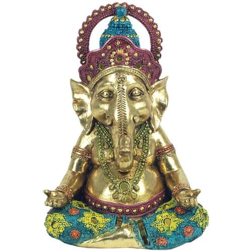 Signes Grimalt - Buddha -Figurenfiguren Abbildung Ganesha Yoga Buddha Gold 10x15x22Cm 20258