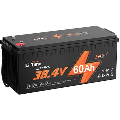 Litime - 36V(38.4V) 60Ah Golf Cart Lithium LiFePO4 Batterie mit 120A bms Schutz und 4000+ tiefen Image
