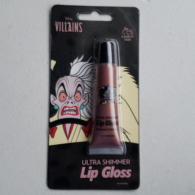 Disney Makeup | (2) Disney Villains Lip Gloss. Ultra Shimmer. Bundle. Nip | Color: Purple | Size: 0.4 Fl Oz