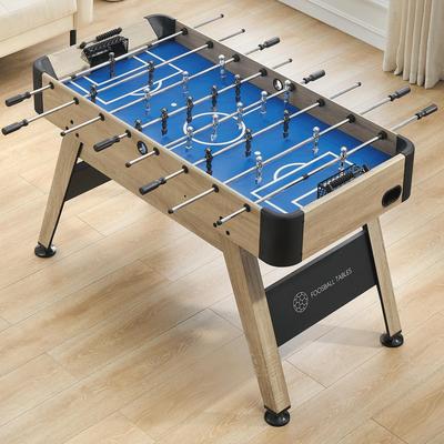Foosball Table, 54" Foosball Table Adult Size, Fooze Balls Table with 2 Soccer, Party, Kids - 53.5x26.4x33.5in