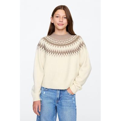 Gap Girls Cream Fair Isle Jumper (4-13yrs) - Cream