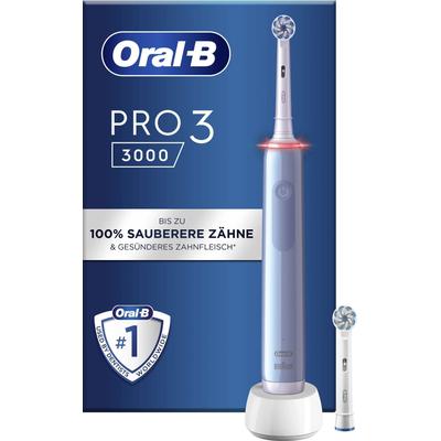 Elektrische Zahnbürste ORAL-B "3 3000" Elektrozahnbürsten blau 3 Putzmodi