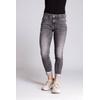Regular-fit-Jeans ZHRILL "NOVA", Damen, Gr. 27, N-Gr, grau (stone grau), Denim/Jeans, Obermaterial: 98% Baumwolle, 2% Elasthan, casual, regular fit 7/8-Länge, Jeans, im 5-Pocket-Style