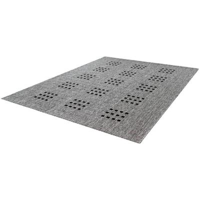 Teppich LALEE "Sunset 606" Gr. 3, silber (silberfarben), B:120cm H:5mm L:170cm, Kunstfaser, Teppiche, In- und Outdoor geeignet, Wohnzimmer Image