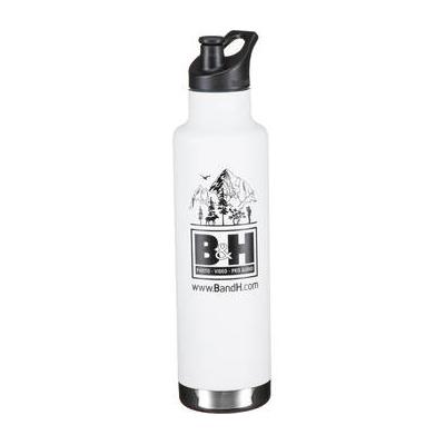 Klean Kanteen Insulated Classic Water Bottle with B&H Logo (25 oz, Matte White) 1009566