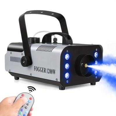 TEMU 1200w Led Rgb Dj Smoke Machine Stage Fog Effect Equipment For Wedding Stage Light Fog Machine