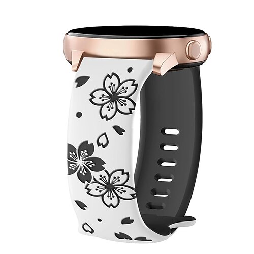 Uhrenarmband für Samsung Galaxy Watch 7/6/5/4 40/44mm, Galaxy Watch 5 Pro 45mm, Galaxy Watch 4/6 Classic 42/46/43/47mm, Watch 3, Active 2, Gear S2 Silikon Ersatz Gurt Niedlich Verstellbar Solo-Loop Image