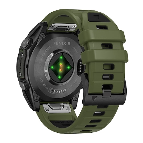 Uhrenarmband für Garmin Fenix 8 47mm 51mm 7X 6 6X Pro Epix Pro Instinct 2X Approach S70 S62 S60 Forerunner 955 945 Epix Marq Descent Quatix 22mm 26mm Silikon Ersatz Gurt Quick Fit Verstellbar Image
