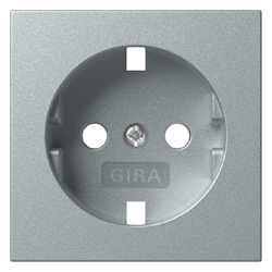 Gira Abdeckung Ersatzteil System 55 Farbe Alu Image