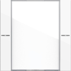 Gira System 55 Tastwippe, KNX, reinweiß, glänzend, Kunststoff, Thermoplast, Transparent, 577103 Image